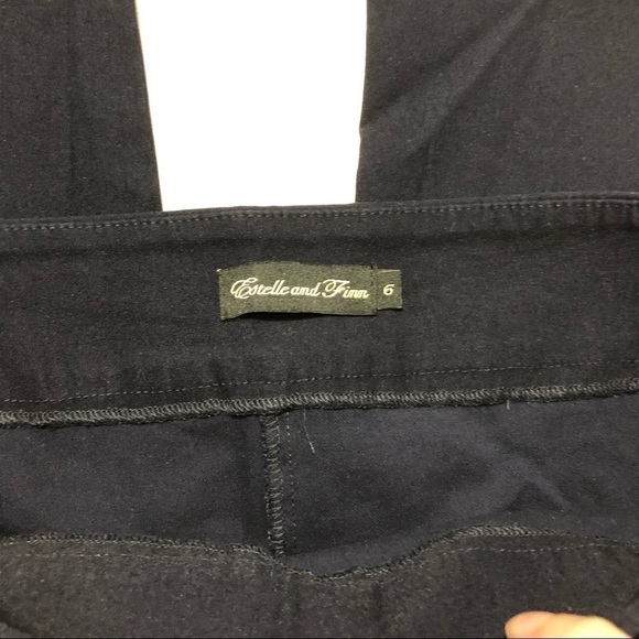 Estelle & Finny Navy Blue Ankle Pants Sz 6 - Picture 6 of 8